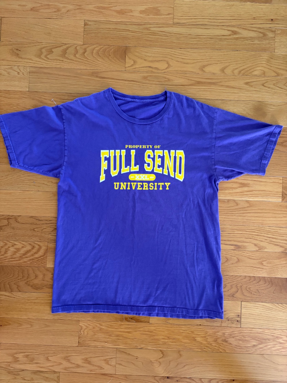 Full Send University Men's Short Sleeve Tee - Purple